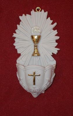 5&quot; First Communion White Font