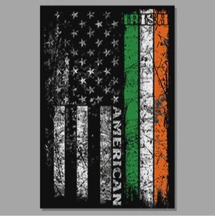 Irish American Flag Magnet
