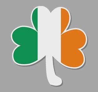 Tri-Color Shamrock Magnet