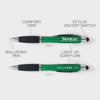 Illuminated Scripture Stylus Pen- Trust in the Lord- Proverbs 3:5