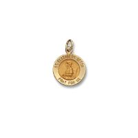 14kt Solid Yellow Gold St. Elizabeth Medal 1/2” Diameter (Size 1)