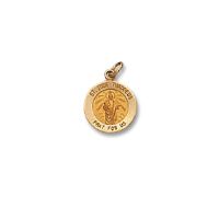14kt Solid Yellow Gold St. Jude Medal 1/2” Diameter (Size 1)