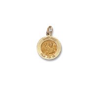 14kt Solid Yellow Gold St. Mark Medal 1/2” Diameter (Size 1)