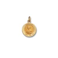 14kt Solid Yellow Gold St. Paul Medal 1/2” Diameter (Size 1)