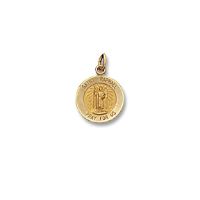 14kt Solid Yellow Gold St. Raphael Medal 1/2” Diameter (Size 1)