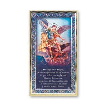 St. Michael Plaque in Spanish Disc.