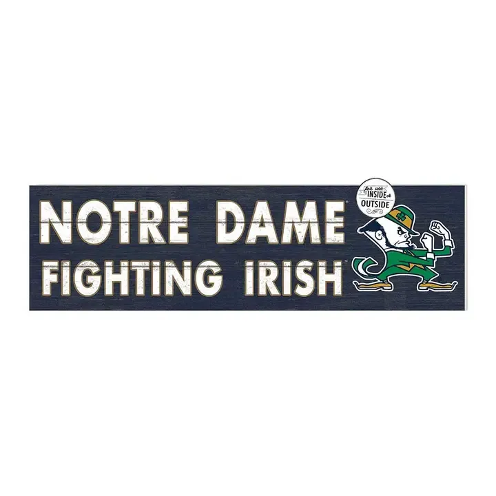 Notre Dame 35&quot; x 10&quot; Sign