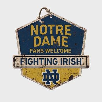 Badge Fans Welcome Notre Dame Fighting Irish