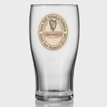 Guinness Vintage Label Pint Glass