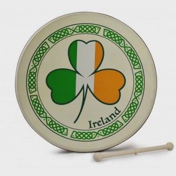 12&quot; Bodhrán - Shamrock Tri Color Design