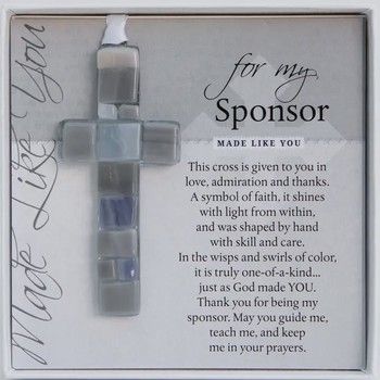 Sponsor Thank You Gift USA Handmade Mosaic Glass Cross