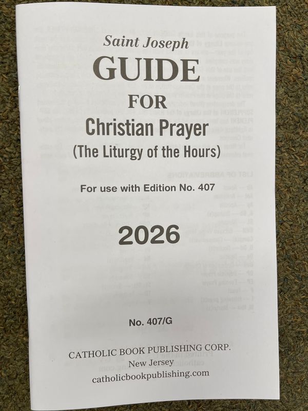 2026 Christian Prayer Large Type Guide