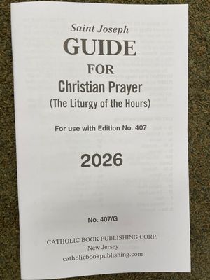 2026 Christian Prayer Large Type Guide