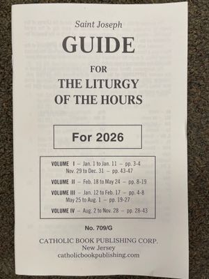 2026 Liturgy of the Hours Large Type Guide