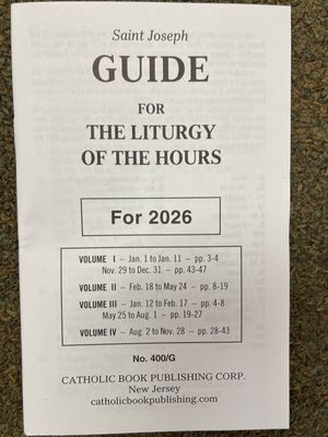 2026 Liturgy of the Hours Guide Book