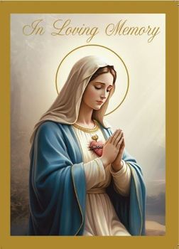 Mass Card- Immaculate Heart of Mary, Box of 50, ME519