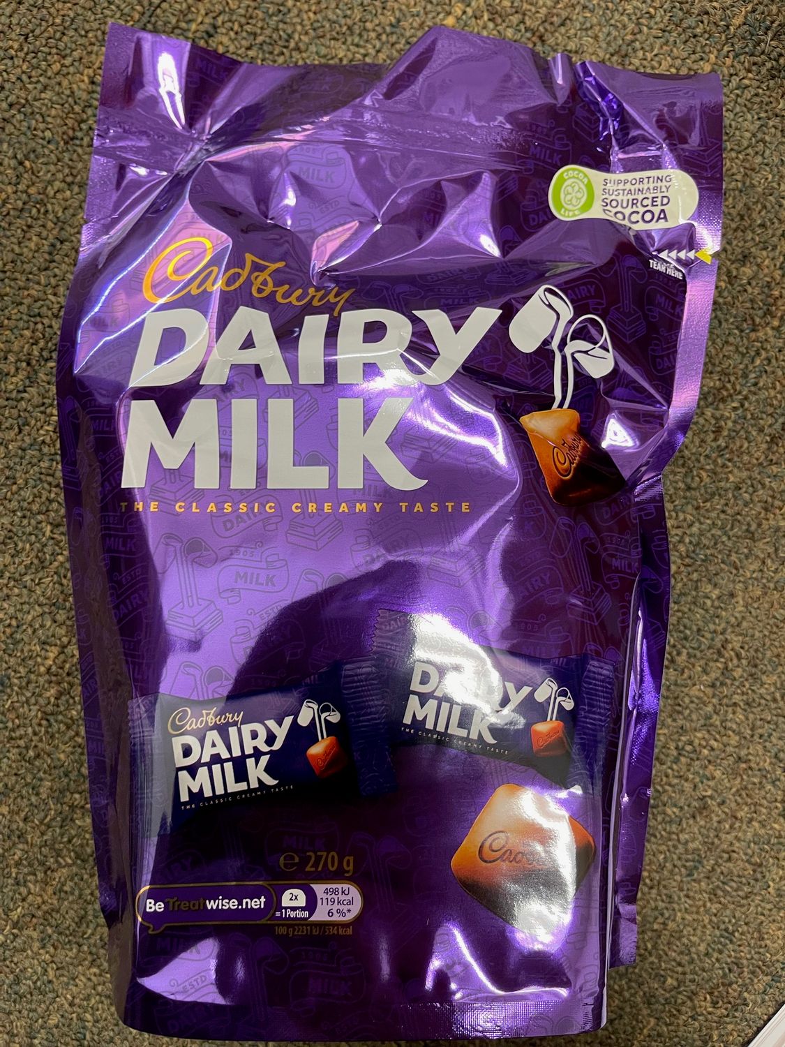 Dairy Milk Chunk Pouch Dairy Milk Chunk Pouch