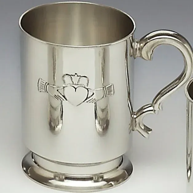 Mullingar Pewter Claddagh Pint Tankard