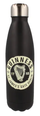 Guinness Bottle Top Metal Water Bottle