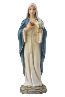 10" Immaculate Heart of Mary Color Statue