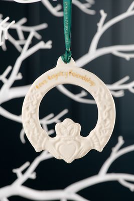 Belleek Claddagh Friendship Ornament