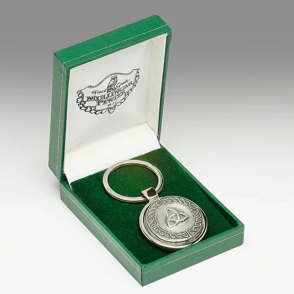 Mullingar Pewter Trinity Knot Keyring Mullingar Pewter Trinity Knot Keyring