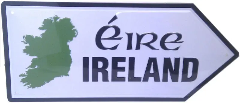 Metal Road Sign Map Ireland Metal Road Sign Map Ireland