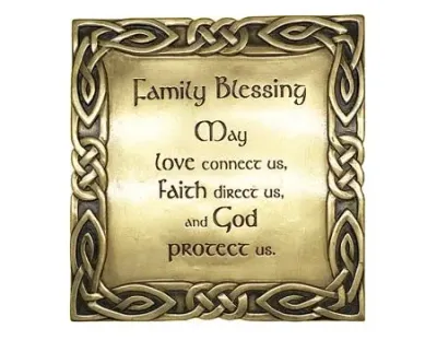 Family Blessing Bronze Plaque