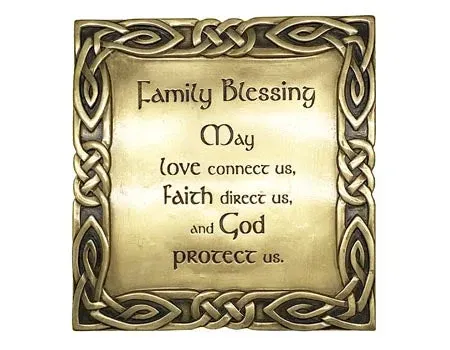 Family Blessing Bronze Plaque Family Blessing Bronze Plaque