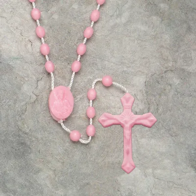 Rosary String Oval Pink