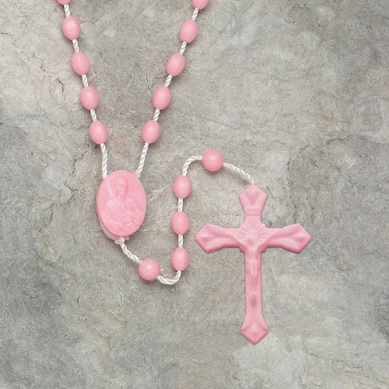 Rosary String Oval Pink
