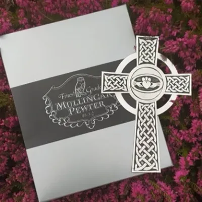Mullingar Pewter Claddagh Cross Mullingar Pewter Claddagh Cross