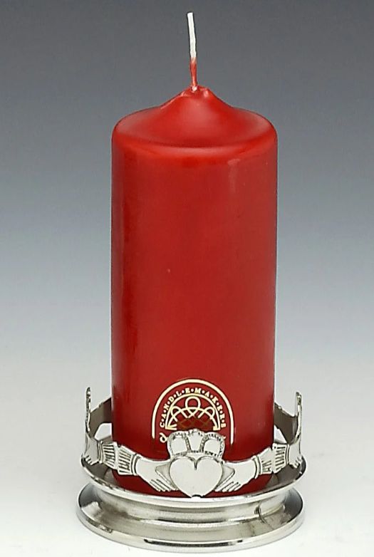 Mullingar Pewter Claddagh Candle Holder (candle not included)