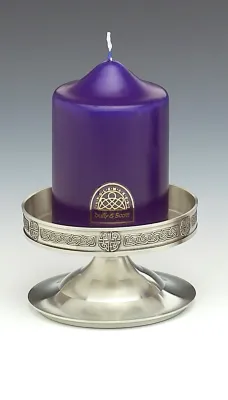Mullingar Pewter Celtic Stem Candle Holder (candle not included)