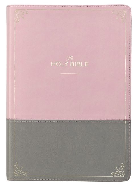 King James Version Bible Super Giant Pink Gray Disc.
