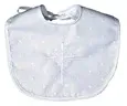 Cotton Cross Christening Embroidered White Bib