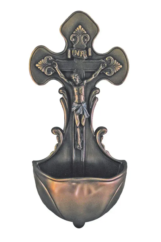 7.5" Crucifixion Bronze Font