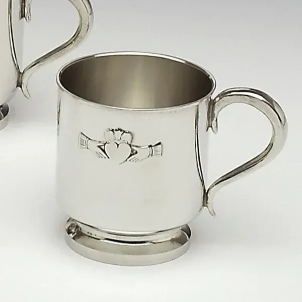 Mullingar Pewter Claddagh Baby Cup