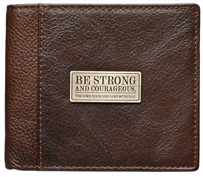 Strong and Courageous Brown Wallet
