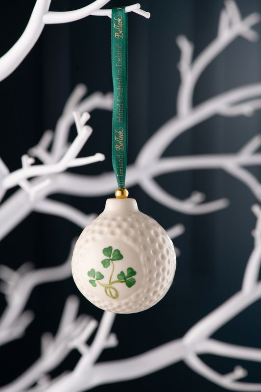 Belleek Golf Ball Ornament