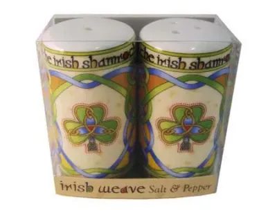 Irish Shamrock Salt &amp; Pepper Set