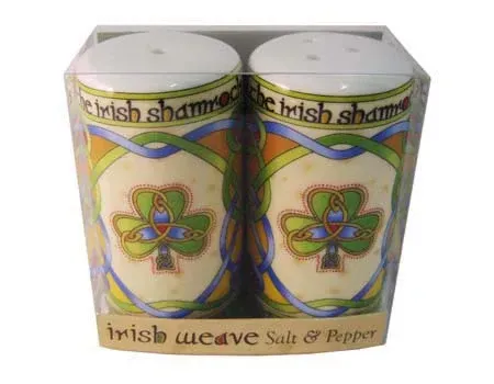 Irish Shamrock Salt &amp; Pepper Set