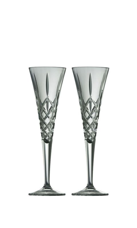 Galway Irish Crystal Longford Romance Flutes (Pair) Disc.