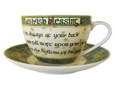Irish Blessing Cup & Saucer Irish Blessing Cup & Saucer