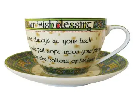Irish Blessing Cup &amp; Saucer