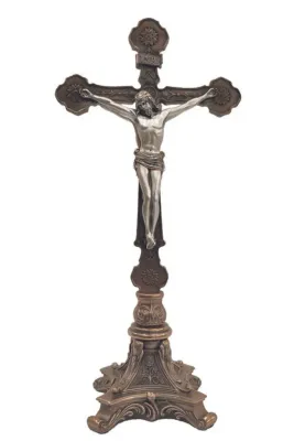 12.5" Standing Double Sided Crucifix