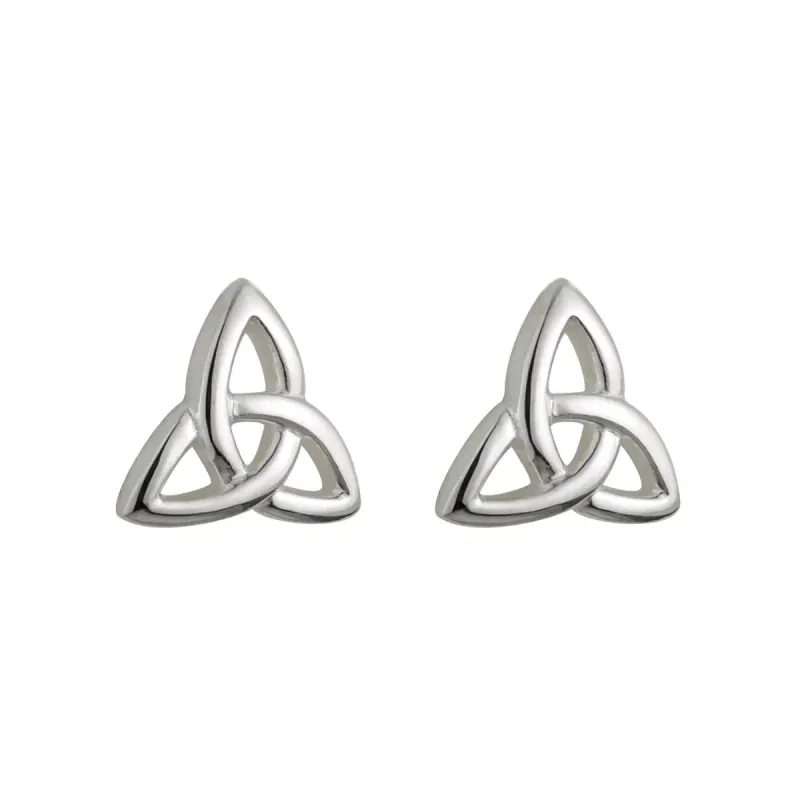 Children's Sterling Silver Trinity Knot Stud Earrings