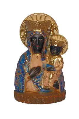 7.75" Our Lady of Czestochowa Color Statue