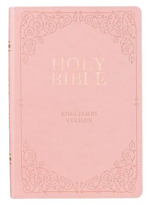 Pink Faux Leather Giant Print Full-size King James Version Bible Pink Faux Leather Giant Print Full-size King James Version Bible