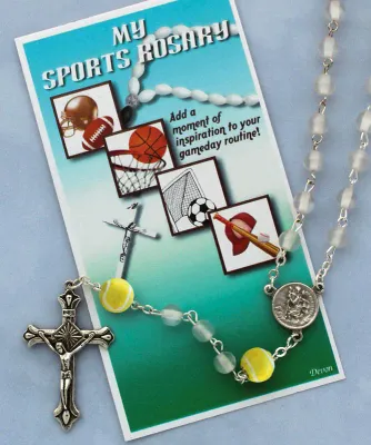 White Sports Rosary Tennis